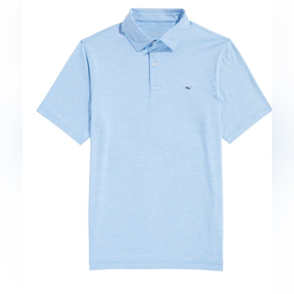 Men’s Vineyard Vines St. Jean Stripe Performance Polo, size XL, Ocean Breeze - Picture 9 of 9